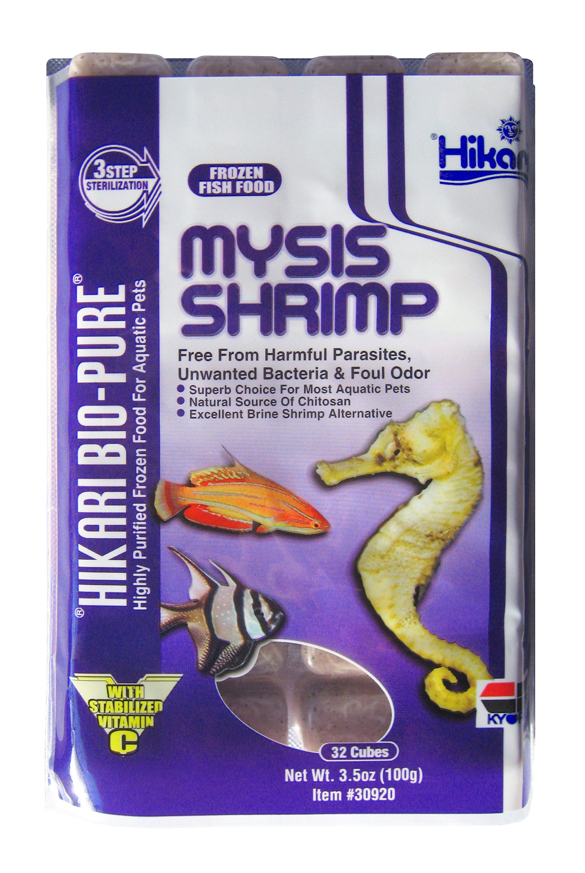 Hikari Mysis Shrimp Cubes 3.5oz (read description for shipping)