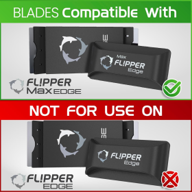 Flipper Edge MAX Stainless Steel Blades - 4pk