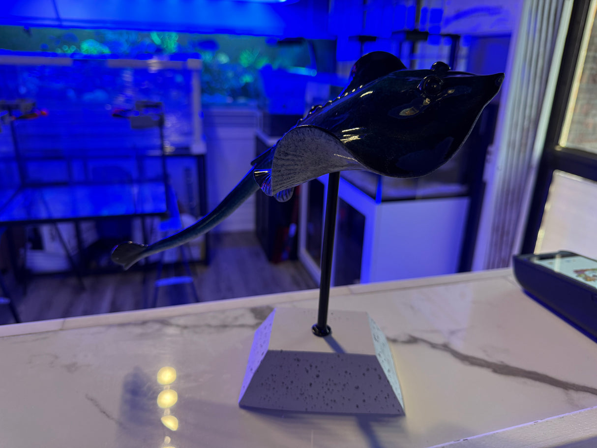 Stingray On Stand Statue Home Decor