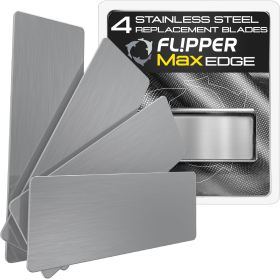 Flipper Edge MAX Stainless Steel Blades - 4pk