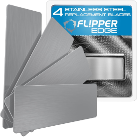Flipper Edge Stainless Steel Blades - 4pk