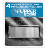 Flipper Edge Stainless Steel Blades - 4pk